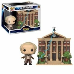 Funko Pop Town - Back To The Future Doc With Clock Tower Pop! Vinyl Back To The Future Pop Vinyl