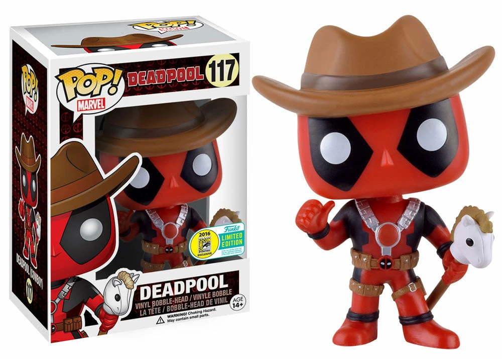Funko SDCC 2016 - Marvel Cowboy Deadpool Exclusive Pop! Vinyl Figure Convention Exclusives 1 Funko SDCC 2016 - Marvel Cowboy Deadpool Exclusive Pop! Vinyl Figure Convention Exclusives