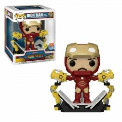 Funko Funko Items Marvel Iron Man 2 - Iron Man With Gantry Glow-In-The-Dark Deluxe Exclusive Pop! Vinyl Figure