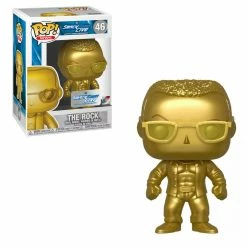 Funko WWE Smackdown Live - 20th Anniversary Gold The Rock Exclusive Pop! Vinyl Figure