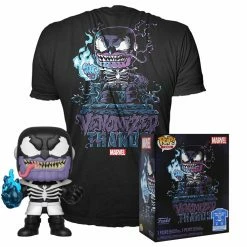 Funko POP Tees - Glow-In-The-Dark Venomized Thanos Pop With Tee Exclusive Funko Items