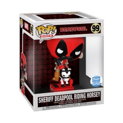 Funko Marvel - Sheriff Deadpool Riding Horsey Deluxe Exclusive Pop! Vinyl Figure Funko Items