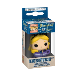 Funko Disney 65th Anniversary - Mad Tea Party Attraction & Alice Pocket Pop Keychain
