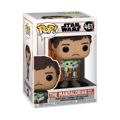 Funko Funko Items Star Wars The Mandalorian - The Mandalorian Mando Holding Grogu POP! Vinyl Figure