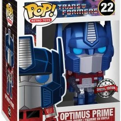 Funko POP Retro Toys - The Transformers Optimus Prime (Metallic) Exclusive POP! Vinyl Figure Funko Items