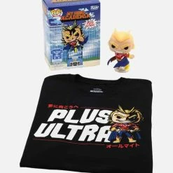Funko POP Tees - My Hero Academia Glow-In-The-Dark Silver Age All Might Pop With Tee Exclusive