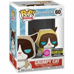 Funko POP Ad Icons - Flocked Grumpy Cat Exclusive POP! Vinyl Figure