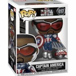 Funko Marvel The Falcon And The Winter Soldier - Captain America (Flying) Exclusive Pop! Vinyl Figure