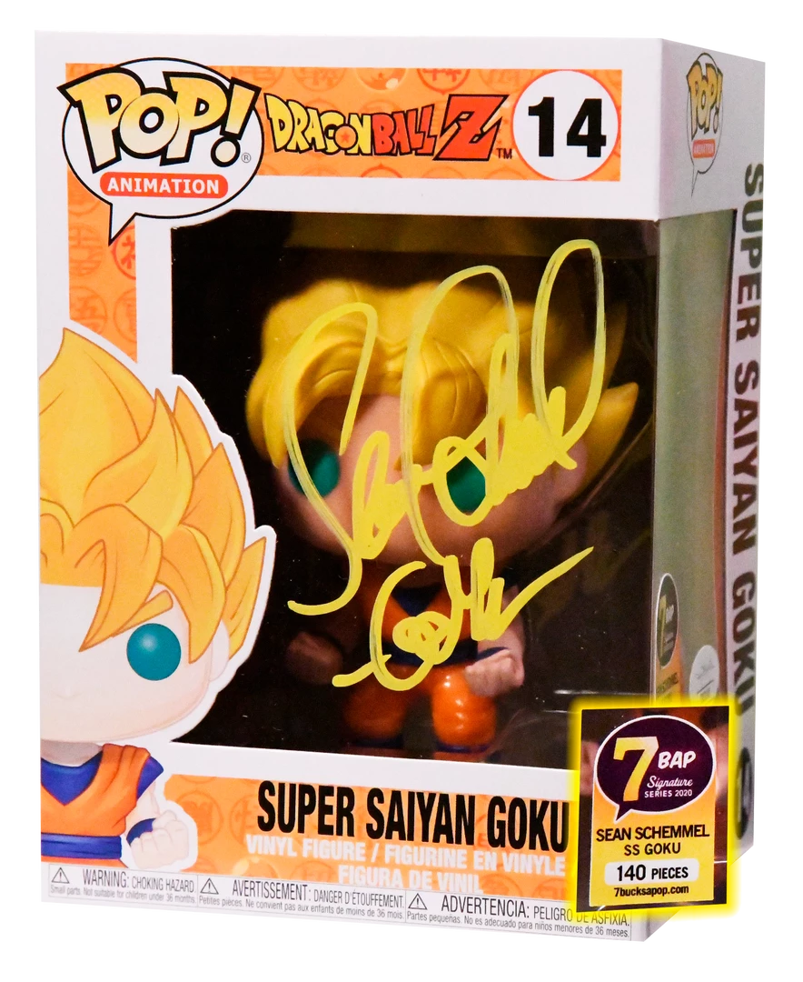 Funko Dragonball Z - Super Saiyan Goku Autographed Pop! Vinyl Figure Autographed Items