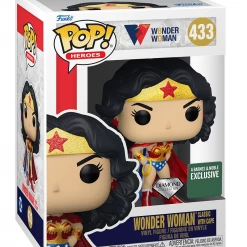 Funko Wonder Woman 80th Anniversary - Diamond Edition Wonder Woman (Classic /w Cape) Exclusive Pop! Vinyl Figure