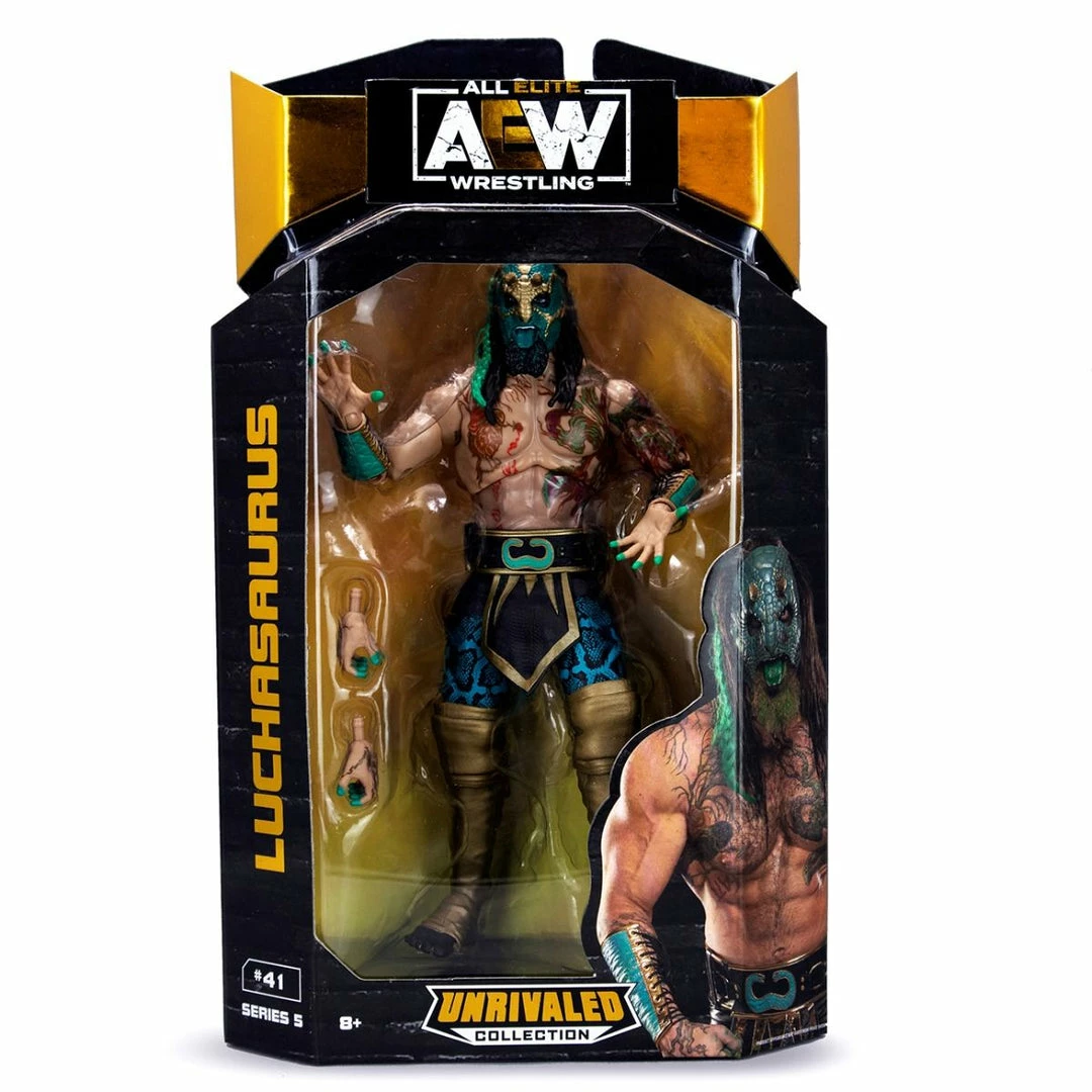 Jazwares AEW Unrivaled Series 5 - Luchasaurus 1 Jazwares AEW Unrivaled Series 5 - Luchasaurus