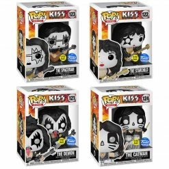 Funko POP Rocks - KISS Glow-In-The-Dark 4-Pack Exclusive POP! Vinyl Figures Funko Items