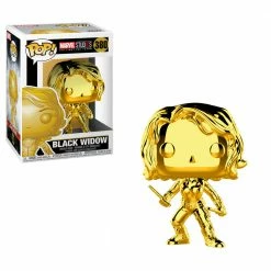 Funko Marvel Studios First 10 Years - Black Widow (Gold Chrome) POP! Vinyl Figure Funko Items