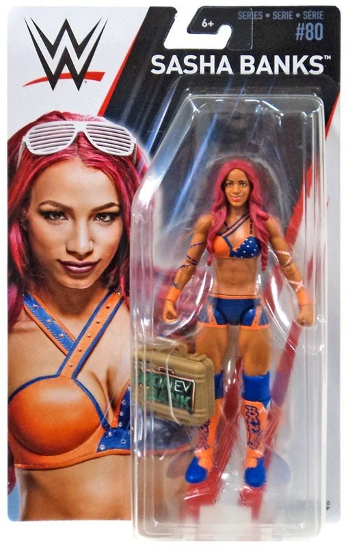 Mattel New Arrivals WWE Series 80 - Sasha Banks With MITB Case 1 Mattel New Arrivals WWE Series 80 - Sasha Banks With MITB Case